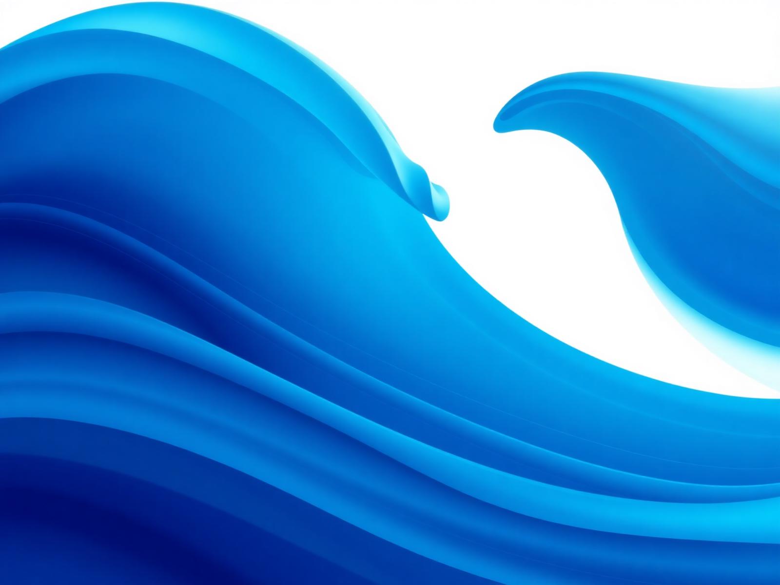 Abstract blue ocean wave illustration